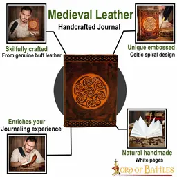 Celtic leather book