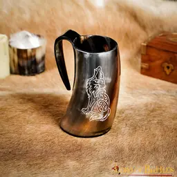 Viking horn mug Fenrir