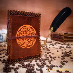 Leather book Celtic spirals