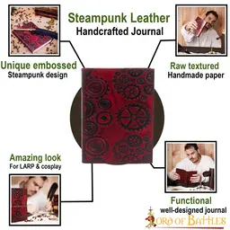 Leather book Steampunk