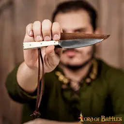 15th century dining knife with bone handle