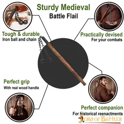 Double medieval flail