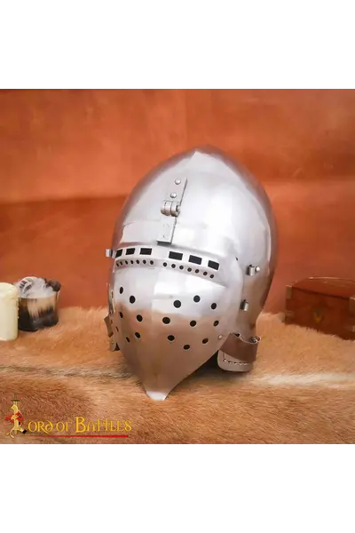 14th century klappvisier bascinet