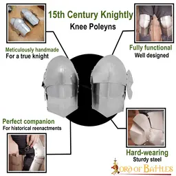 15th century knee armor