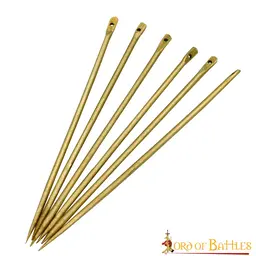 Brass needles, set of 6 pieces