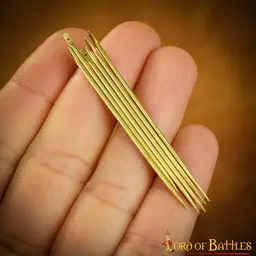 Brass needles, set of 6 pieces