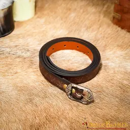 Leather belt Melian, brown