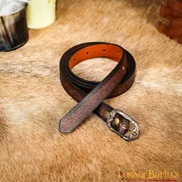 Leather belt Melian, brown