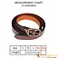 Leather belt Melian, brown