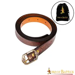 Leather belt Melian, brown