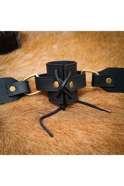 Belt with sword holder, brown