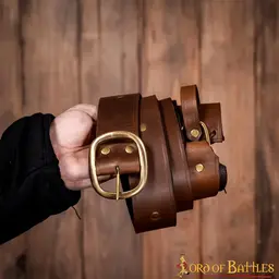 Belt with sword holder, brown