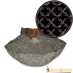 Chainmail aventail, unriveted spring steel, 9 mm