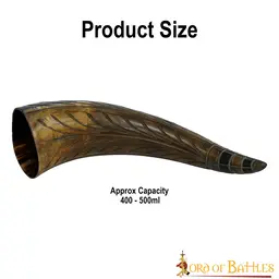 Engraved drinking horn Rogue