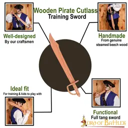 Wooden pirate saber Jack