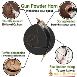 Luxury powder horn