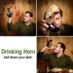 Asatru drinking horn
