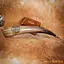 Pagan drinking horn with brass fittings