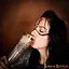 Pagan drinking horn with brass fittings