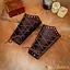 Leather bracers with cross