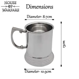 Stainless steel beer mug