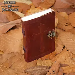 Medieval book with cross