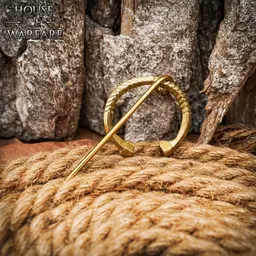 Brass horseshoe fibula Birka small