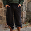 Trousers with buttons, black