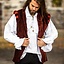 Velvet doublet with metal buttons, red