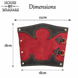 Leather bracers Arcane, red