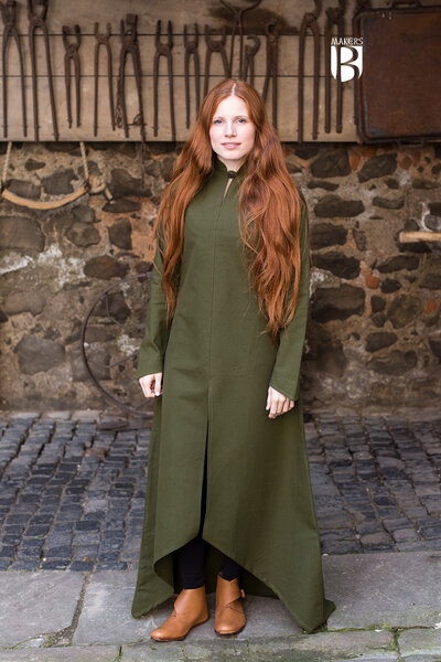 Dress Ranwen, olive green