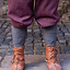 Viking trousers herringbone motif Ivar, burgundy-grey