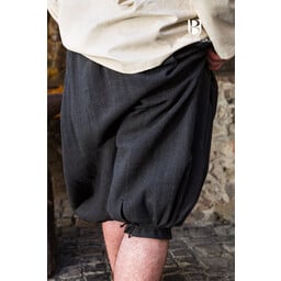 Rusvik Viking trousers Borys, herringbone pattern, black/grey