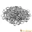 1kg chainmail rings black, round rings, round rivets, 9mm