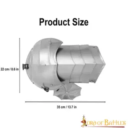 Gothic pauldrons with roundels