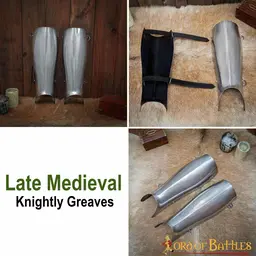 Late medieval greaves