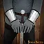 Chain mail gloves with steel plates