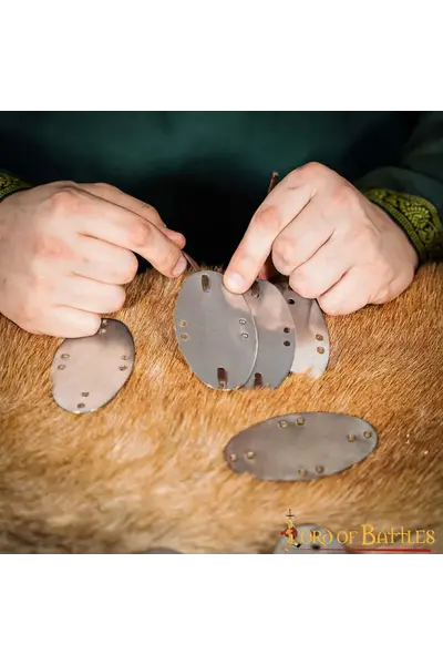 Early medieval scale armor, round