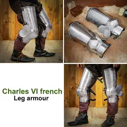 Late 14th century leg armor