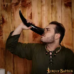 Drinking horn with Celtic knots