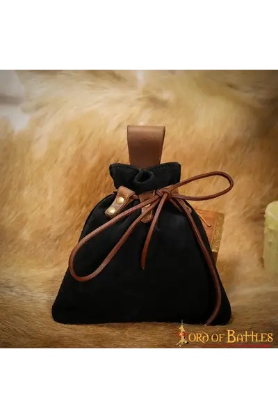 Medieval pouch Amelyn, black
