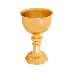 Medieval brass chalice