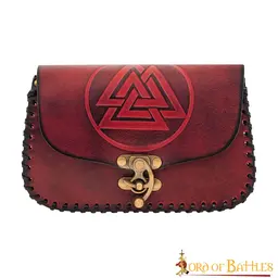 Viking bag with Valknut, red