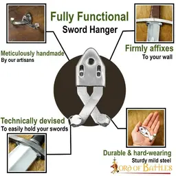 Wall hanger for swords