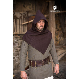 Chaperon Skjoldehamm, wool, brown