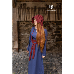 Medieval bonnet Emma, burgundy