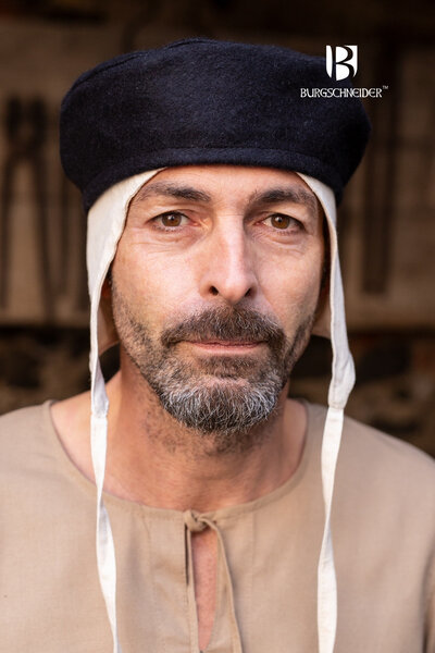 Wool hat Hugo, black