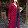 Burgschneider Birka cloak Aslaug wool, red