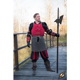 15th century brigandine, red