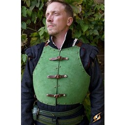 15th century brigandine, green